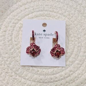 Kate Spade scarlet Blooms Earrings